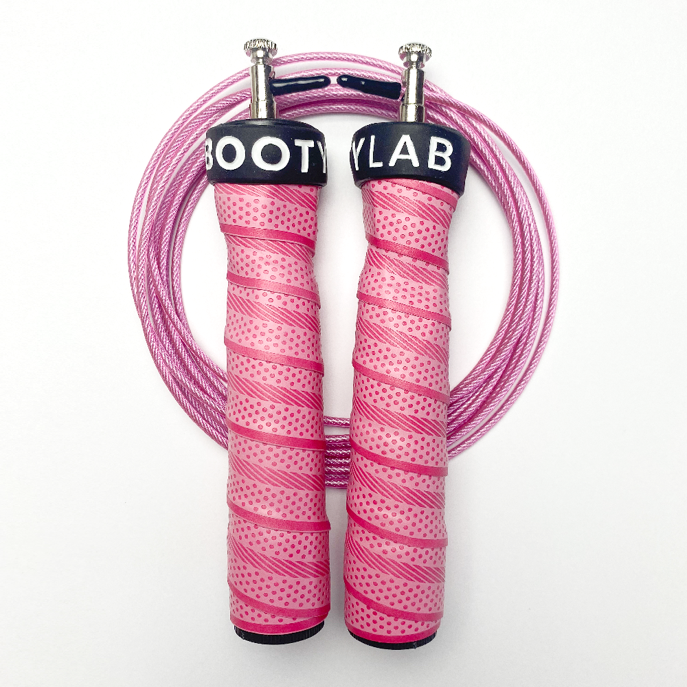 Adjustable Length Skipping Rope / Jump Wire (Pink)